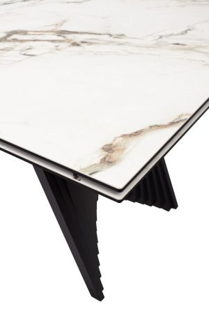 Стол IVAR 180 MARBLES KL-188 Контрастный мрамор, итальянская керамика