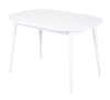 Стол овальный Алиса-1200 белый раздвижной