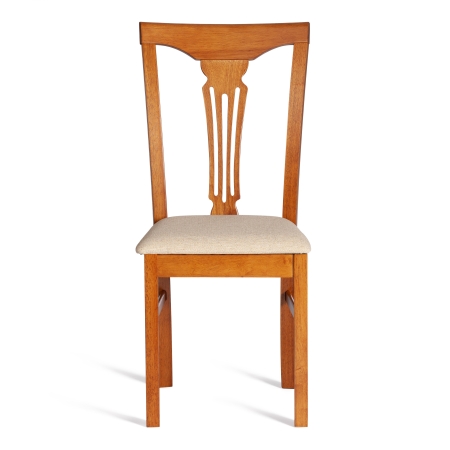 Стул Гермес (Hermes) дерево гевея, 43х49х94 см, эспрессо, ткань бежевая