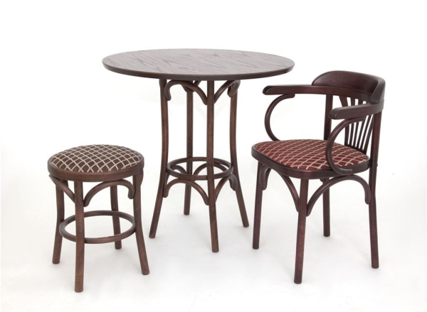 Стол деревянный круглый Зальцбург темный тон Стол деревянный круглый Зальцбург темный тон