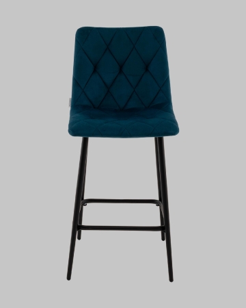 Стул полубарный Одди Diamond велюр синий