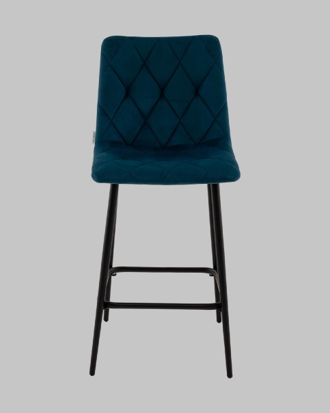Стул полубарный Одди Diamond велюр синий Стул полубарный Одди Diamond велюр синий