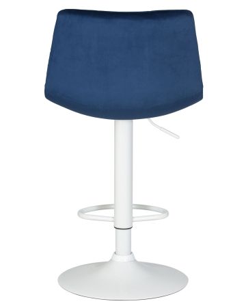 Стул барный TAILOR белый синий велюр MJ9-117