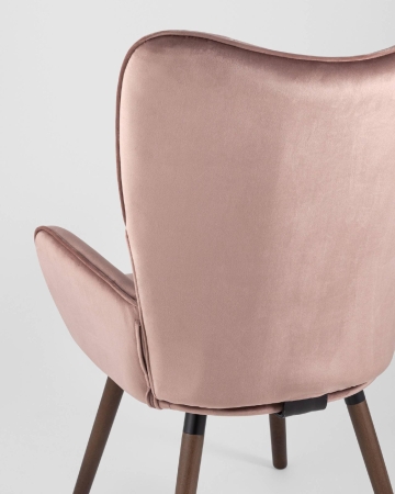 Стул Гранд велюр розовый