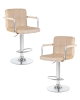 Набор 2 шт Стул барный KRUGER ARM, бежевый велюр (MJ9-10)
