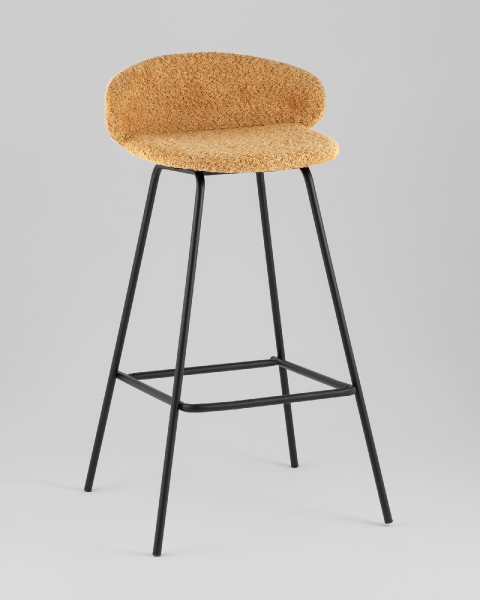Стул барный Nita букле охра Стул барный Nita букле охра