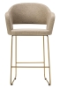Кресло полубар Oscar Браун/Линк золото