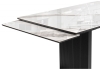 Керамический стол Монерон 200(260)х100х77 серый, черный