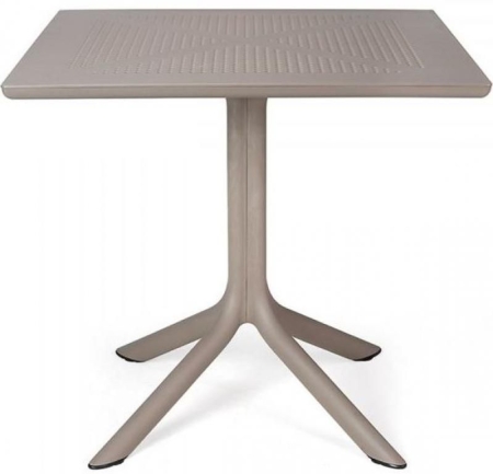 Стол пластиковый обеденный Clip 80 бежевый