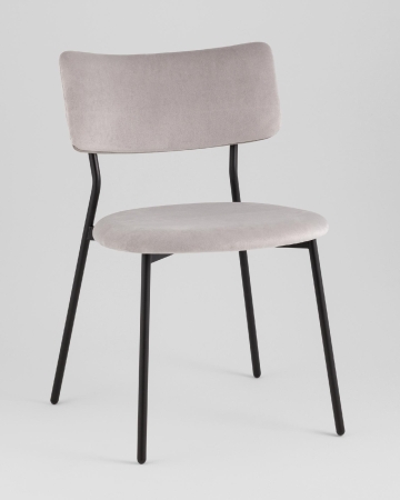 Стул Амелия велюр светло-серый