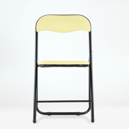 Складной стул Joker черный каркас бежевая экокожа