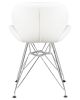 Стул обеденный BUTTERFLY ножки хром, белый