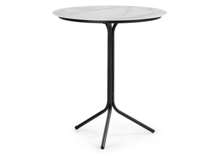 Журнальный стол Рускус белый мрамор, серый мрамор, галифакс