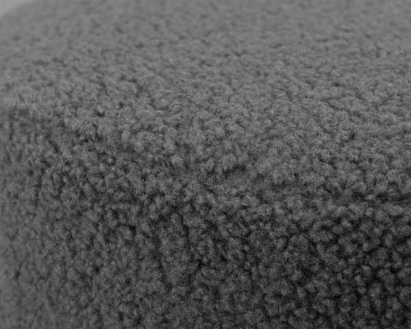 Пуф DANNY BLACK, темно-серое букле (16)