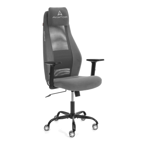 Кресло AVIATOR PLT metalBL серый, черный
