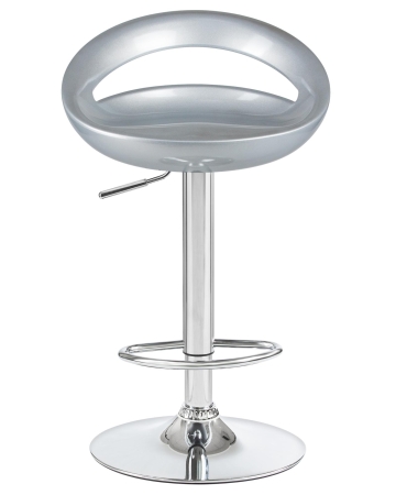 Набор 2 шт Стул барный DISCO, серебряный