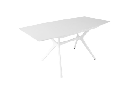 Стол Марко белый, дерево, прямоугольная столешница, раскладной Стол Марко белый, дерево, прямоугольная столешница, раскладной