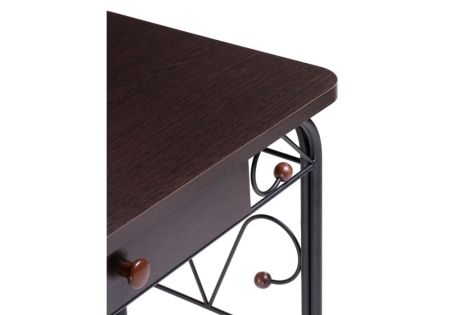 Стол деревянный Клео 3 черный, венге