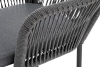 "Лион" стул плетеный из роупа, каркас алюминий серый (RAL7022) муар, роуп серый круглый, ткань серая 017 "Лион" стул плетеный из роупа, каркас алюминий серый (RAL7022) муар, роуп серый круглый, ткань серая 017