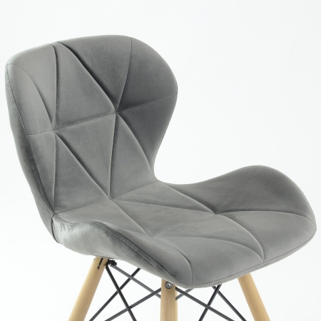 Стул Perfecto темно-серый велюр