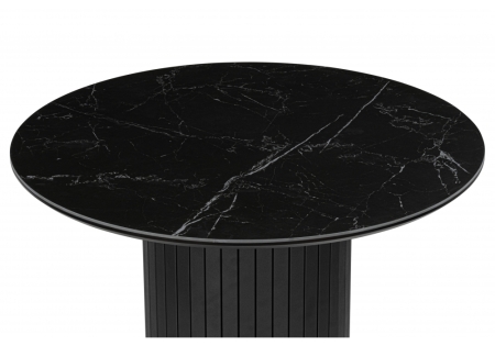 Керамический стол Гравент 90 черный мрамор shakespeare black, черный