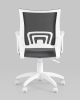 Кресло офисное ST-BASIC-W TopChairs серая ткань крестовина белый пластик