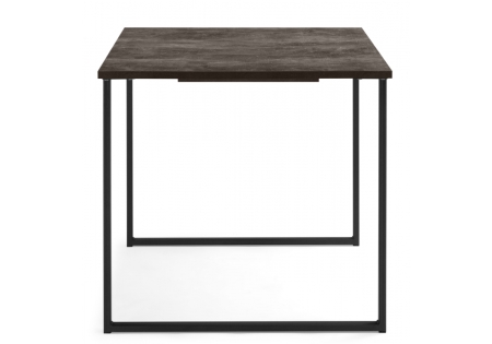 Стол деревянный Лиман 117 (157) x 77 бетон темный, черный матовый Стол деревянный Лиман 117 (157) x 77 бетон темный, черный матовый