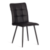 Стул обеденный Bari черный, экокожа и металл, мягкое сиденье, без подлокотников