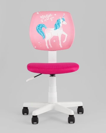 Кресло компьютерное детское ЛОЛО Unicorn, пластик белый