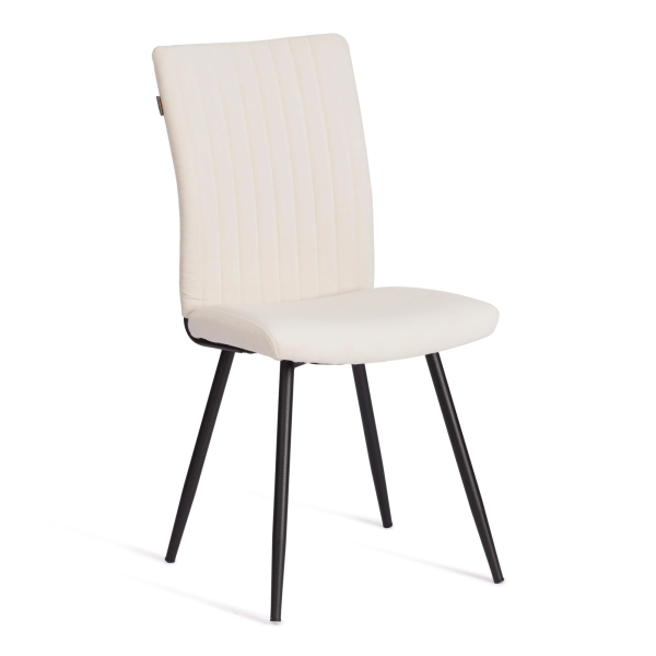 Стул обеденный Monte Carlo белый и серый, ткань и металл, мягкое сиденье, без подлокотников Стул обеденный Monte Carlo белый и серый, ткань и металл, мягкое сиденье, без подлокотников