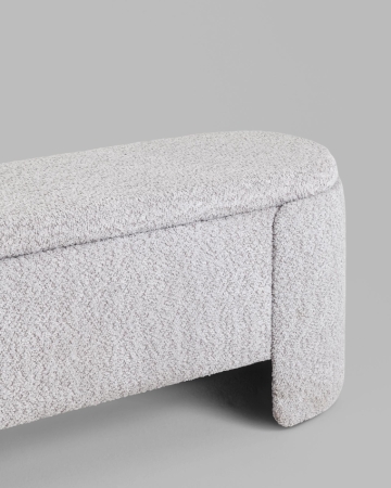 Банкетка Taks с местом для хранения букле светло-серый Банкетка Taks с местом для хранения букле светло-серый