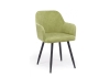 Стул на металлокаркасе Инфини 360 зеленый (ocean 013), черный