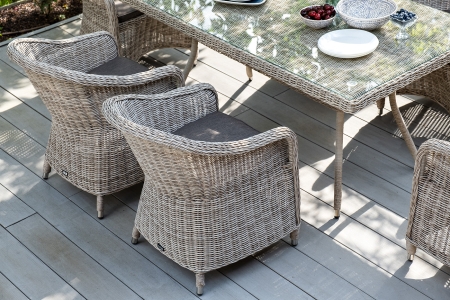 "Равенна" плетеное кресло из искусственного ротанга, бежевый