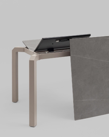 Стол обеденный Varden раскладной 160-220*90 см керамика серый