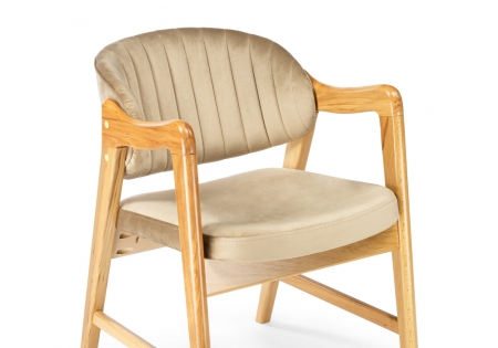 Стул деревянный Никсон ткань В15, дубовый