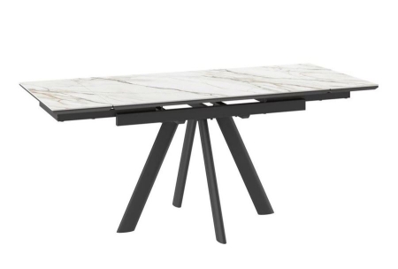 Стол с керамическим покрытием JACK-120 черный 120(30+30)х80