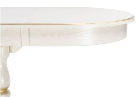 Стол деревянный Сайрус слоновая кость, золото