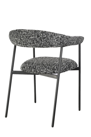 Стул обеденный Toko черно-белый