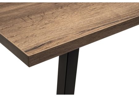 Стол деревянный Эльпатия 150 дуб велингтон, черный матовый