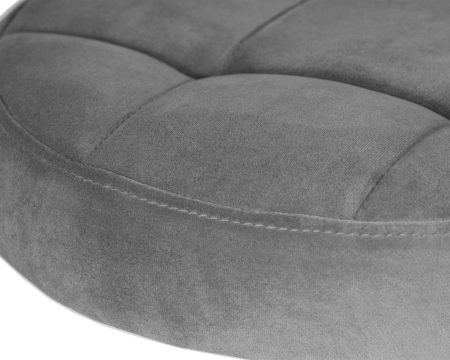 Набор 2 шт Табурет барный BRUNO GOLD, серый велюр (MJ9-75)