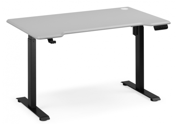 Компьютерный стол Маркос 140х80 светло-серый, черный Компьютерный стол Маркос 140х80 светло-серый, черный