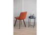 Стул на металлокаркасе Чилли терракотовый, черный