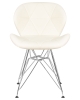Стул обеденный BUTTERFLY ножки хром, кремовый