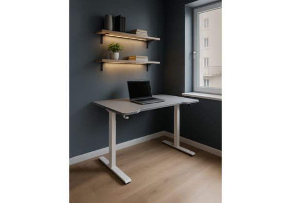 Компьютерный стол Маркос 140х80 светло-серый, белый Компьютерный стол Маркос 140х80 светло-серый, белый