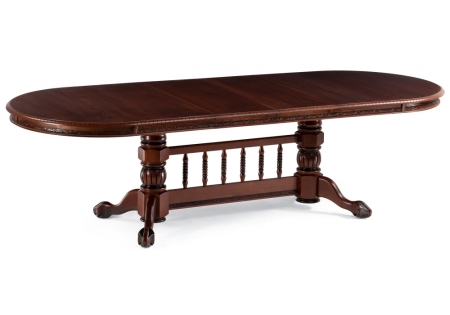 Стол деревянный раскладной Кантри орех с коричневой патиной