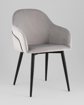 Стул Новел New велюр светло-серый