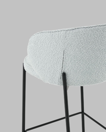 Стул полубарный Тисдейл букле светло-голубой