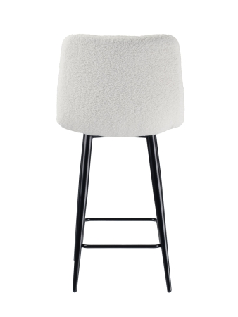 Стул полубарный Base экомех белый HUSH 000 60см