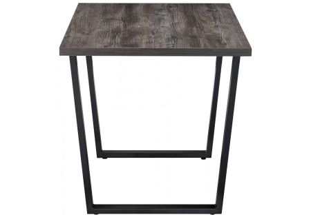 Стол деревянный Эльпатия 110 дуб рошелье, черный матовый