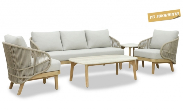 Комплект деревянной мебели Tagliamento Mali светлое дерево